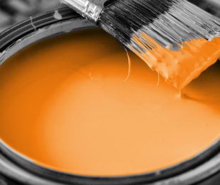 orange house paint